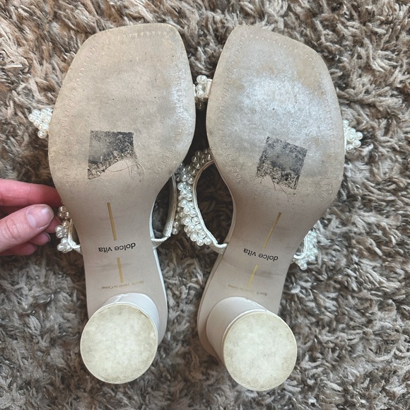Dolce Vita Noel Pearl Heels, size 6, worn once - Picture 3 of 4